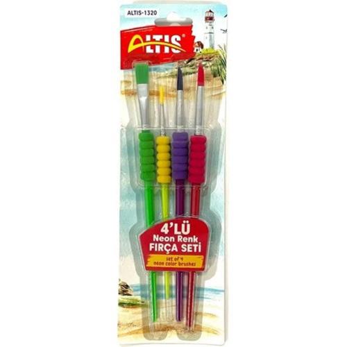 Altis 4 lü Fırça Seti Neon Renkler 8698207096470