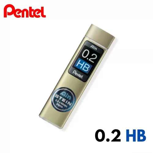 Pentel Ain Stein Kalem Ucu Hi-Polymer 0,2mm HB 20 Adetlik Tüp 49025063