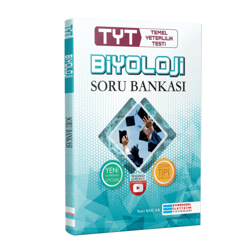 TYT Biyoloji Video Çözümlü Soru Bankası Evrensel İletişim Yayınları Naci Kocak