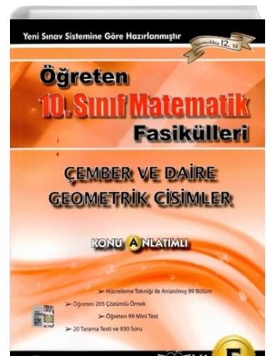 10. Sınıf Öğreten Matematik Fasikülleri Çember ve Daire Geometrik Cisimler Gür Yayınları