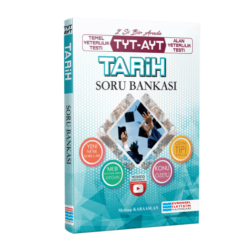 TYT-AYT Tarih Video Çözümlü Soru Bankası Evrensel İletişim Yayınları M