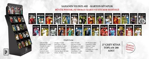 Sahanın Yıldızları Serisi - 16 Gözlü Stant 280 Adet Kitap (27_li)