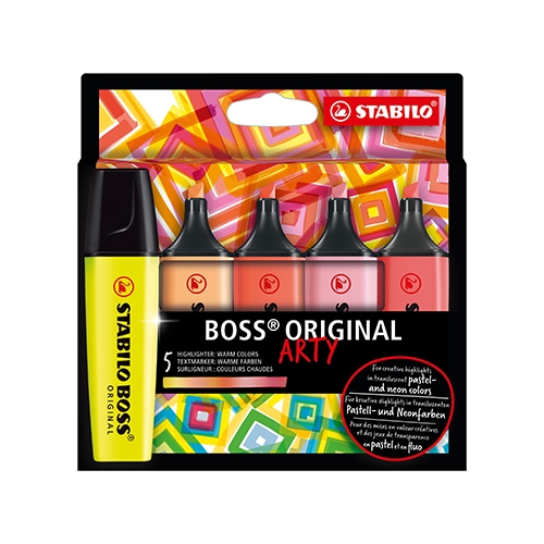 Stabilo Boss Original Arty Sıcak Renkler İşaretleme Kalem Seti 5 Li