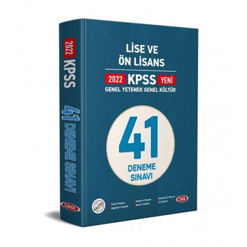 2022 KPSS Genel Yetenek Genel Kültür Lise ve Ön Lisans 41 Deneme Sınav