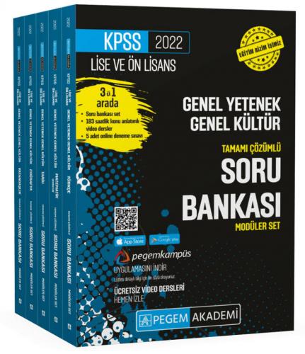 2022 KPSS Lise ve Önlisans Genel Yetenek Genel Kültür Tamamı Çözümlü S
