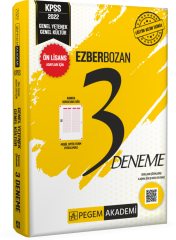 Pegem 2022 KPSS Ön Lisans Genel Yetenek Genel Kültür Ezberbozan 3 Dene