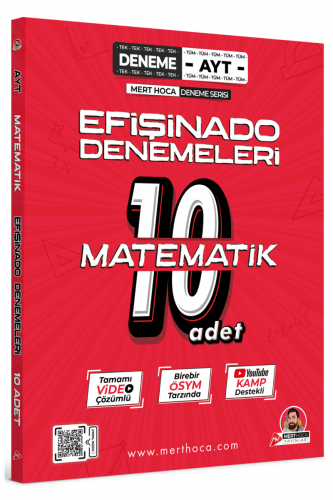 2023 AYT Efişinado Matematik Denemeleri 10 lu Deneme Mert Hoca Yayınla