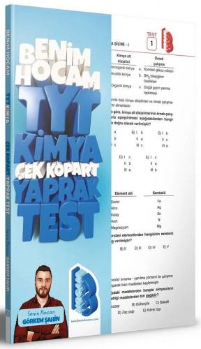 2023 TYT Kimya Çek Kopar Yaprak Test Benim Hocam Yayınları 9786258263732