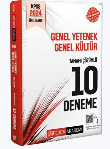 2024 KPSS Genel Yetenek Genel Kültür Ön Lisans Tamamı Çözümlü 10 Deneme