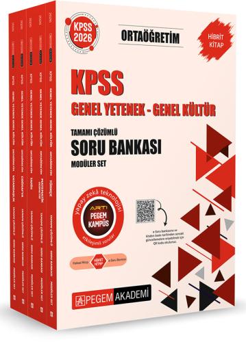 2026 KPSS Ortaöğretim Soru Bankası Modüler Set Genel Yetenek Genel Kültür Tamamı Çözümlü (5 Kitap)