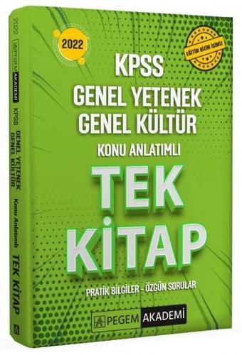 Pegem 2022 KPSS Genel Yetenek Genel Kültür Konu Anlatımlı Tek Kitap Pe