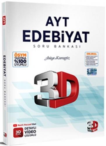 2023 AYT 3D Edebiyat Tamamı Video Çözümlü Soru Bankası 3D Yayınları 9786051949536