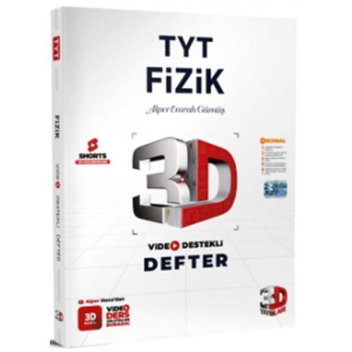 2024 TYT Fizik Video Destekli Defter 3D Yayınları (GÜNCEL) 9789759519995