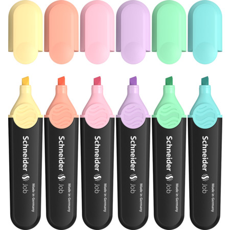 Schneider Job150 Pastel Fosforlu Kalem 6 lı Set 4004675135964