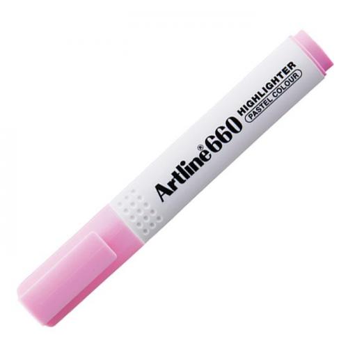 Artline 660 Fosforlu Kalem Pastel Pembe 4549441014345