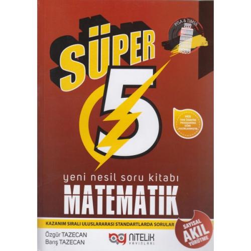5. Sınıf Matematik Süper Yeni Nesil Soru Kitabı Nitelik Yayınları