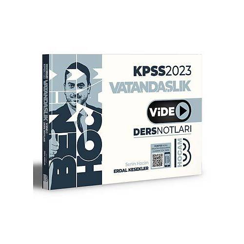 2023 KPSS Vatandaşlık Video Ders Notları Benim Hocam Yayınları 9786258