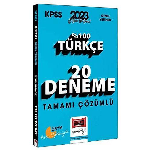 2023 KPSS Türkçe Tamamı Çözümlü 20 Deneme Yargı Yayınevi 9786254211201