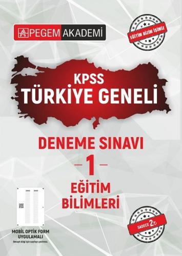 Pegem 2021 KPSS Eğitim Bilimleri Türkiye Geneli Deneme-1 Pegem Akademi