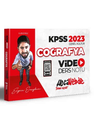 2023 KPSS Coğrafya Video Ders Notu HocaWebde Yayınları 9786057198945
