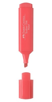 Faber-Castell Şeffaf Gövde Fosforlu Kalem Kırmızı
