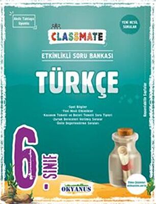 6. Sınıf Classmate Türkçe Soru Bankası Okyanus Yayınları 9786257434430