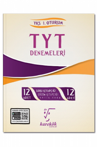 TYT12'li Deneme YKS 1.Oturum Karekök Yayınları