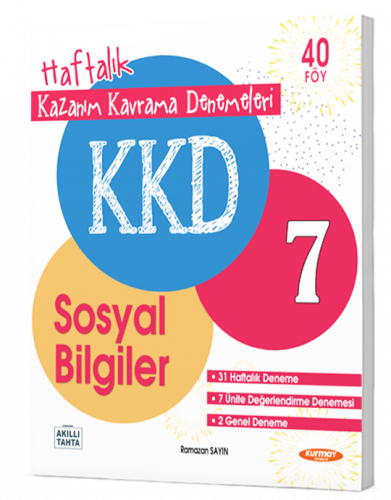 7. Sınıf Sosyal Bilgiler KKD Haftalık Kazanım Kavrama Denemeleri Kurma