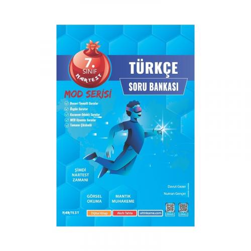 7.Sınıf Türkçe Soru Bankası Nartest Yayınları 9786257865418
