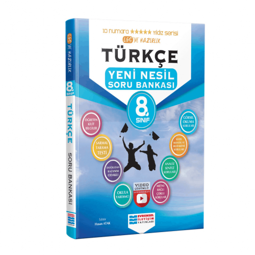 2023 LGS 8. Sınıf Türkçe Video Çözümlü Soru Bankası Evrensel İletişim 