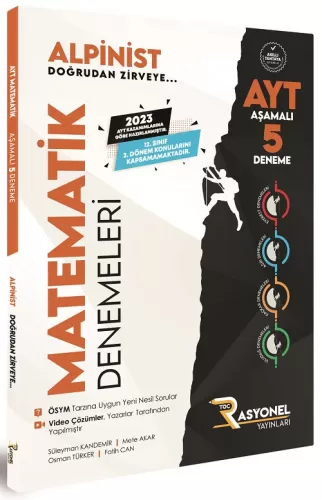 2023 AYT Matematik 5 li Branş Deneme Sınavı Rasyonel Yayınları 9786257
