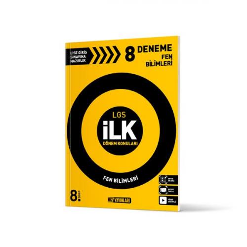 8.Sınıf LGS 1.Dönem Fen Bilimleri 8 Deneme Hız Yayınları 9786256950146