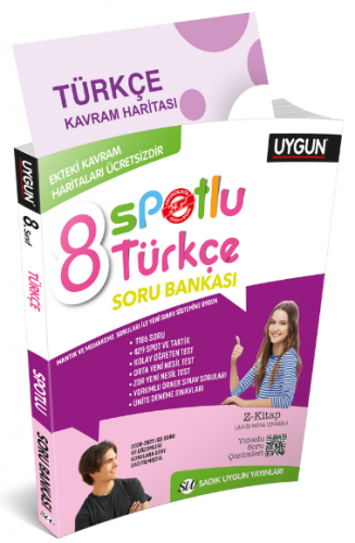 Sadık Uygun 8. Sınıf Türkçe Spotlu Soru Bankası Sadık Uygun Yayınları