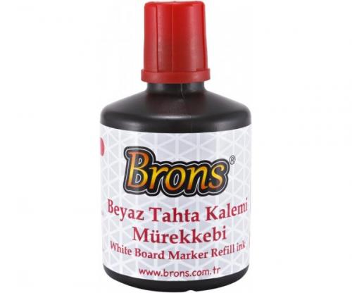 BRONS TAHTA KALEMİ MÜREKKEBİ KIRMIZI 100 CC BR-355