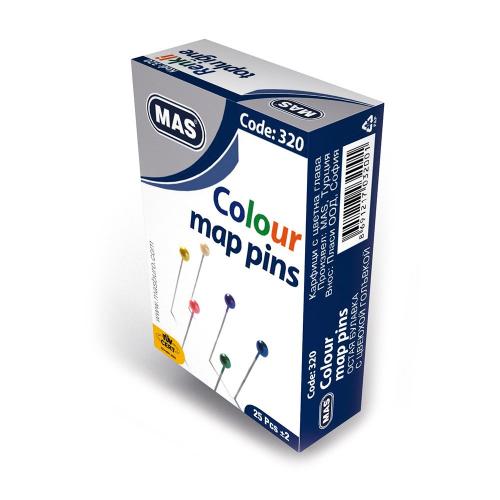 Mas Renkli Başlı Toplu iğne 32mm 8691217032001