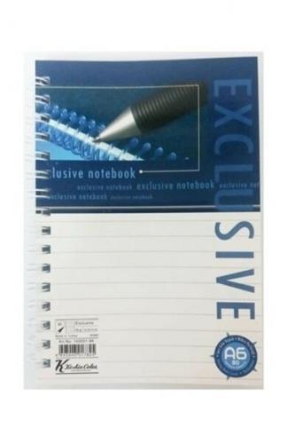 Keskin A6 80 Yaprak Kareli Exclusive Spiralli Karton Kapaklı Bloknot 8