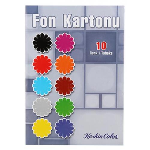 Keskin Color 25x35 Fon Kartonu 10 Renk 8693043024229