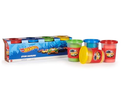Hot Wheels 4 lü Paket 4x100 gr Oyun Hamuru
