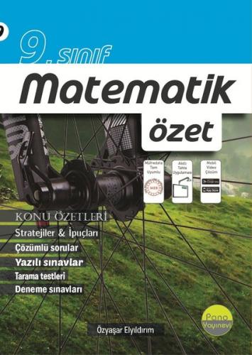 9. Sınıf Matematik Özet Pano Yayınları 9786257159012