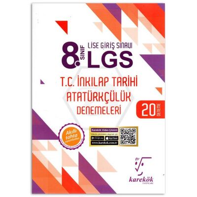 8.Sınıf LGS T.C.İnkılap Tarihi ve Atatürkçülük 20'li Deneme Sınavı Kar