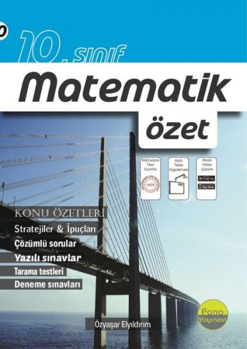 10. Sınıf Matematik Özet Pano Yayınları 9786257159319