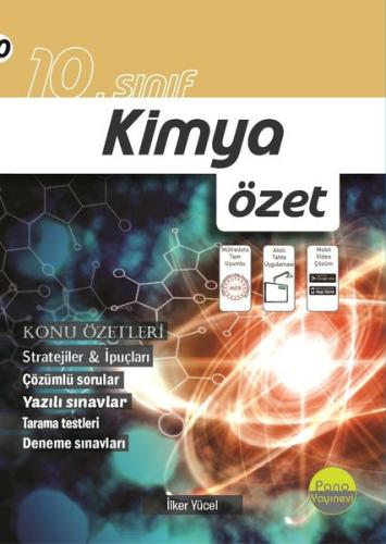 10. Sınıf Kimya Özet Pano Yayınları 9786257159371