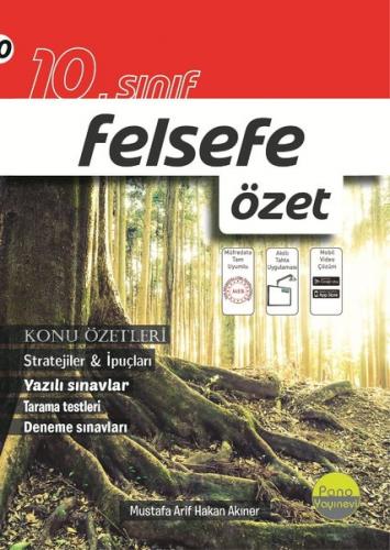 10.Sınıf Felsefe Özet Pano Yayınevi 9786257159418