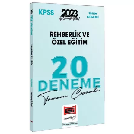2023 KPSS Eğitim Bilimleri Rehberlik ve Özel Eğitim Tamamı Çözümlü 20 