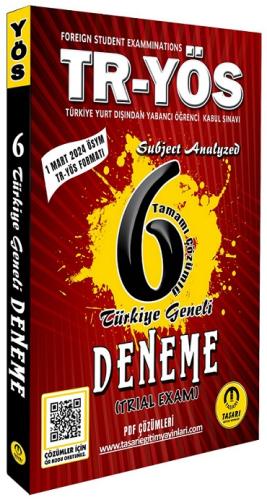 TR YÖS 6 Türkiye Geneli Deneme Son Format Tasarı Yayınları 97862563340