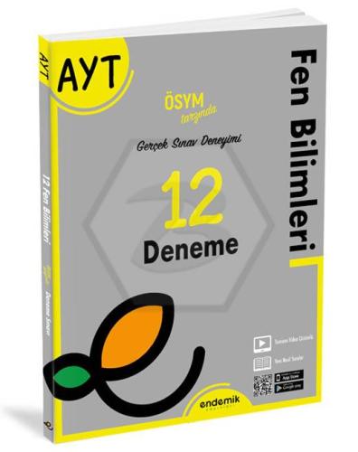 AYT Fen Bilimleri 12 Li Deneme Sınavı Endemik Yayınları 9786257430401