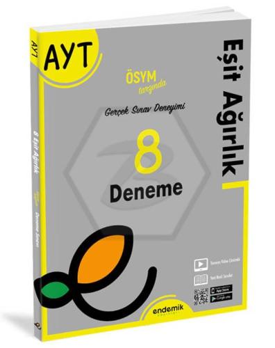 AYT Eşit Ağırlık 8'li Deneme Sınavı Endemik Yayınları 9786257430425