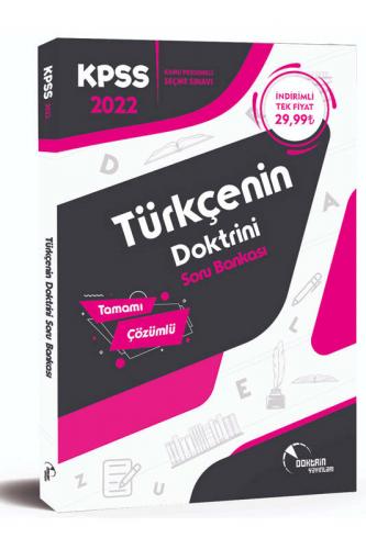 2022 KPSS Türkçenin Doktrini Soru Bankası Video Çözümlü