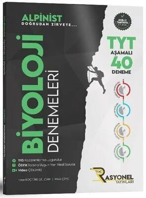 TYT Biyoloji Alpinist Aşamalı 40 Deneme Rasyonel Yayınları 97862578221