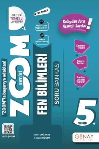 5.Sınıf Yeni Zoom Fen Bilimleri Soru Bankası Kamil Doğanay Günay Yayın